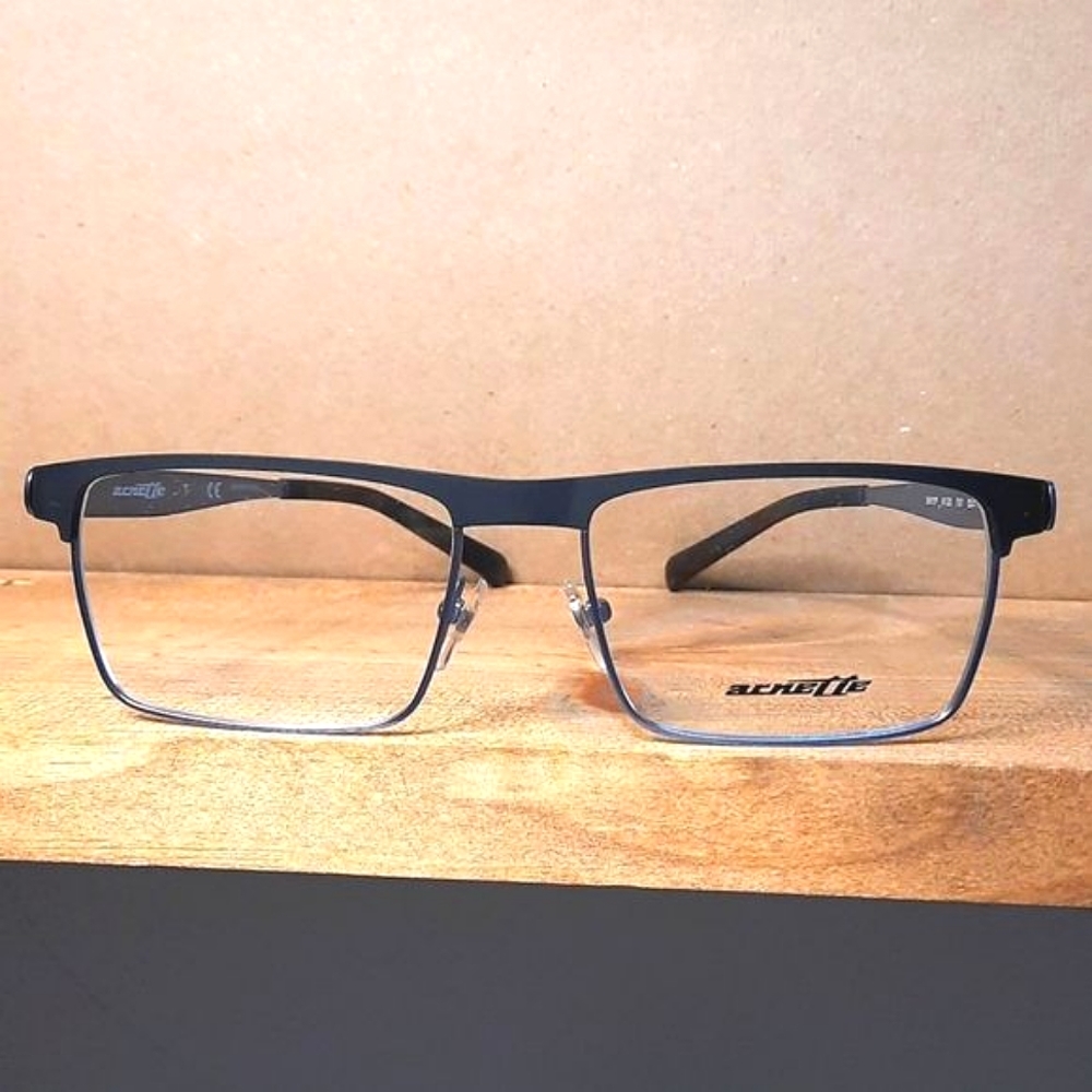 NEW Rx'able Eyeglass Frame, ARNETTE, blue/black metal 53-17-140 lightweight